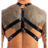 Generique Harnais lanières Fines Thin Chest Simili Noir